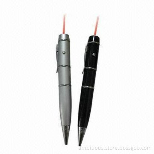 Hot selling USB pen drive with laser pointer, made of silicon, CE certified